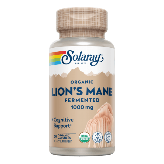 Fermented Lions Mane 1000 mg 60 Capsulas | Solaray - Dietetica Ferrer