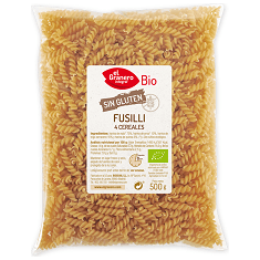 Fusilli de 4 Cereales Bio 500 gr | El Granero Integral - Dietetica Ferrer