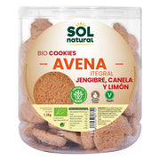 Galletas de Avena Jengibre Canela Limon 175 gr | Sol Natural - Dietetica Ferrer