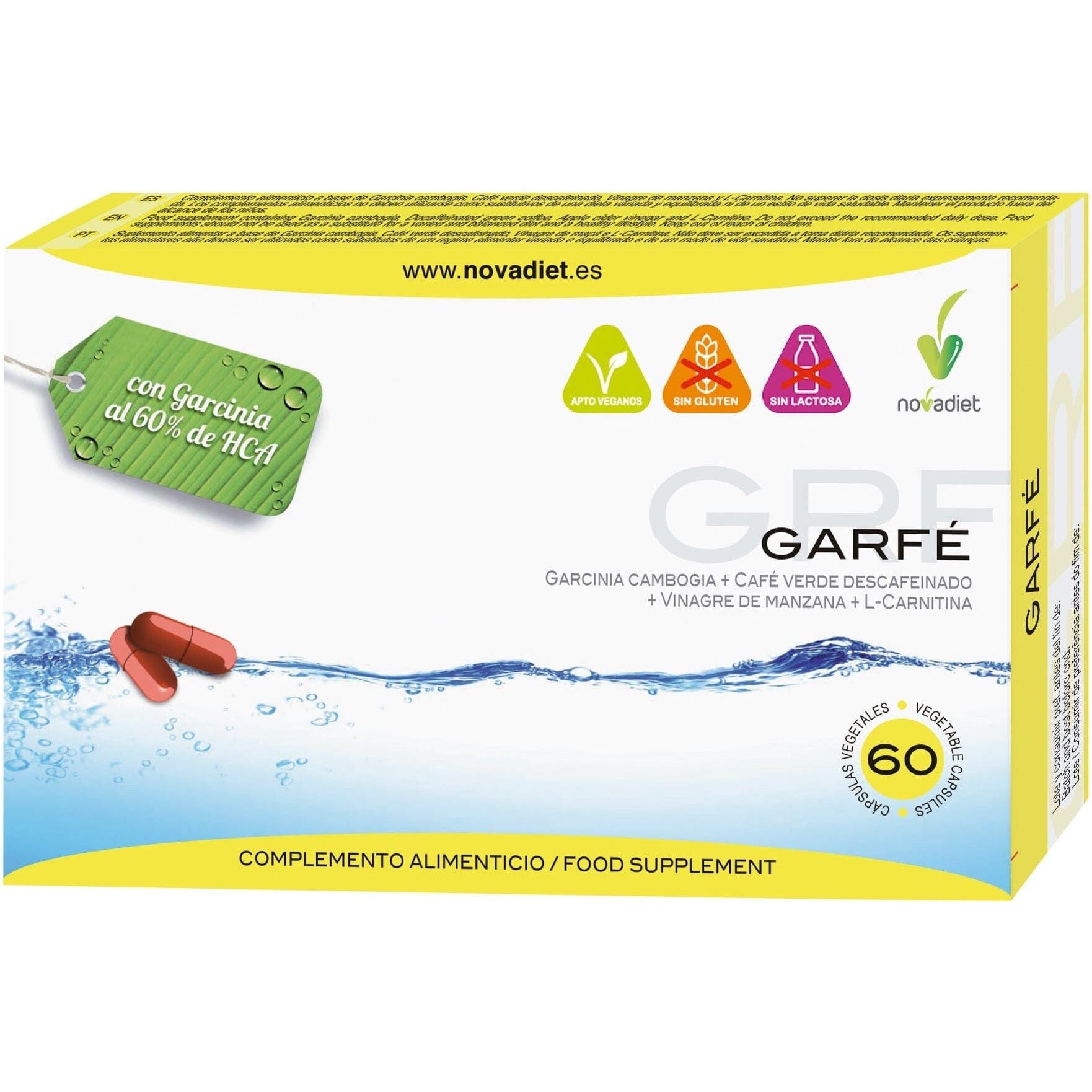 Garfe 60 cápsulas | Novadiet - Dietetica Ferrer