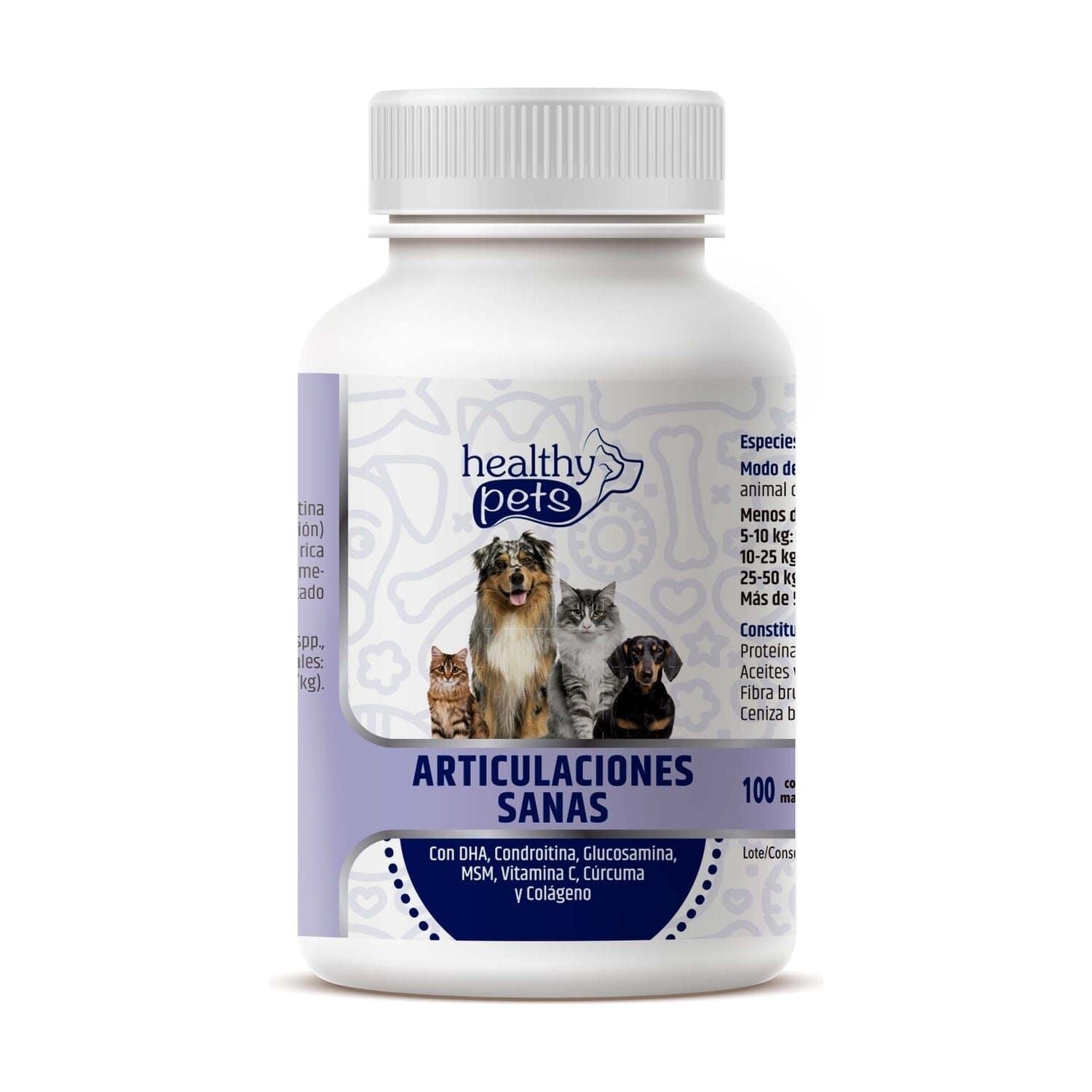 Healthy Bones Articulaciones 100 Comprimidos | Healthy Pets - Dietetica Ferrer