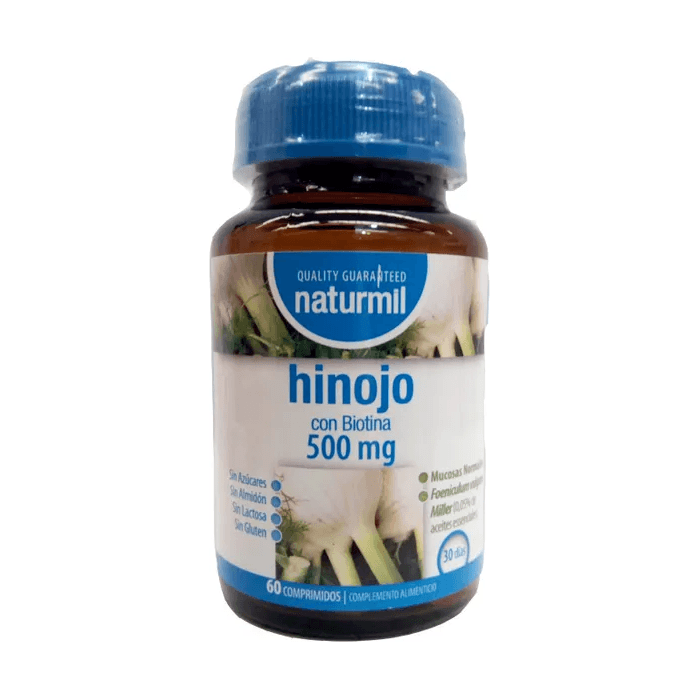 Hinojo 500 mg 60 Comprimidos | Naturmil - Dietetica Ferrer