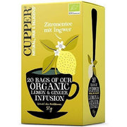 Infusion de Limon y Jengibre Bio 20 Sobres | Cupper - Dietetica Ferrer