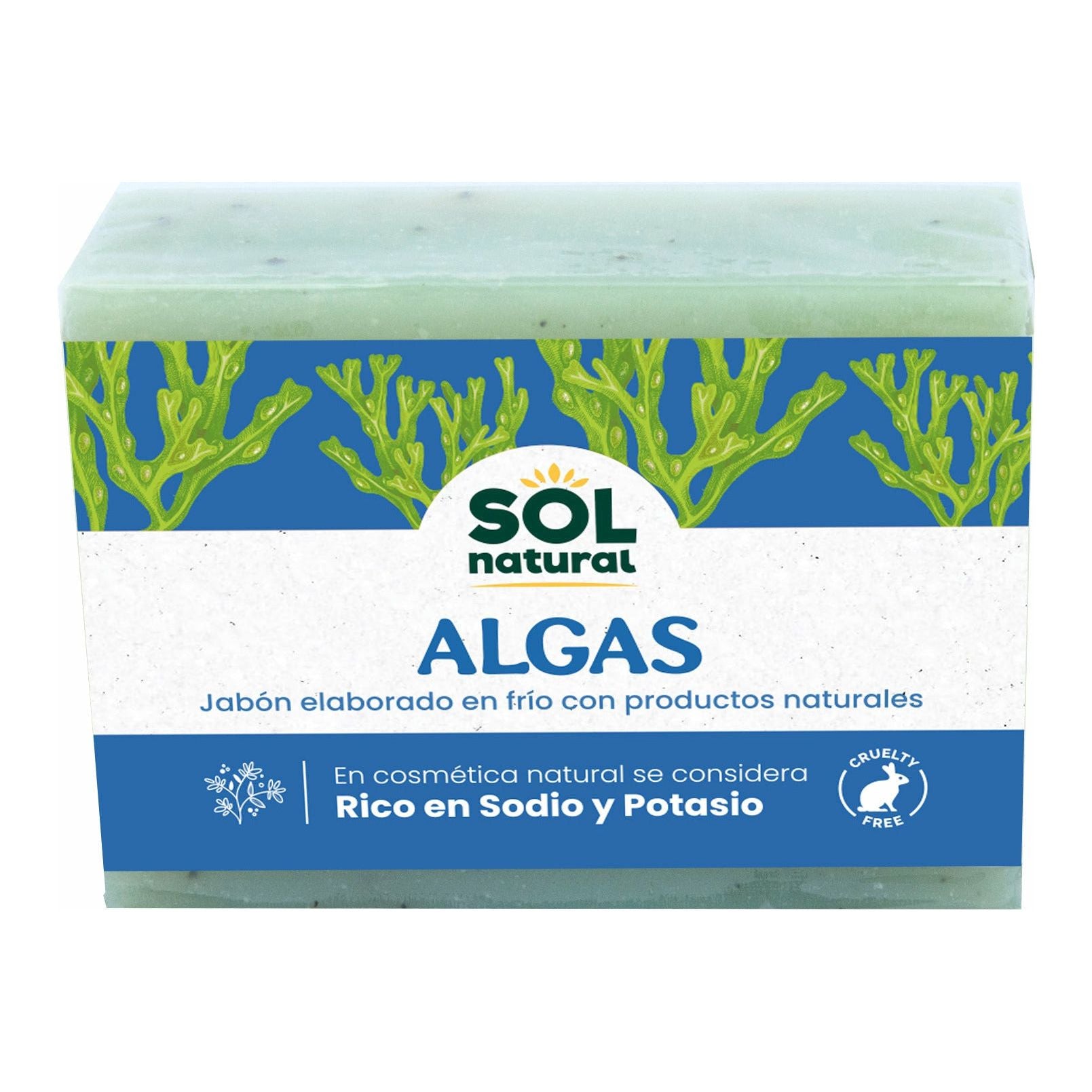 Jabon Natural de Algas 100 gr | Sol Natural - Dietetica Ferrer