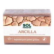 Jabon Natural de Arcilla 100 gr | Sol Natural - Dietetica Ferrer
