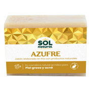 Jabon Natural de Azufre 100 gr | Sol Natural - Dietetica Ferrer