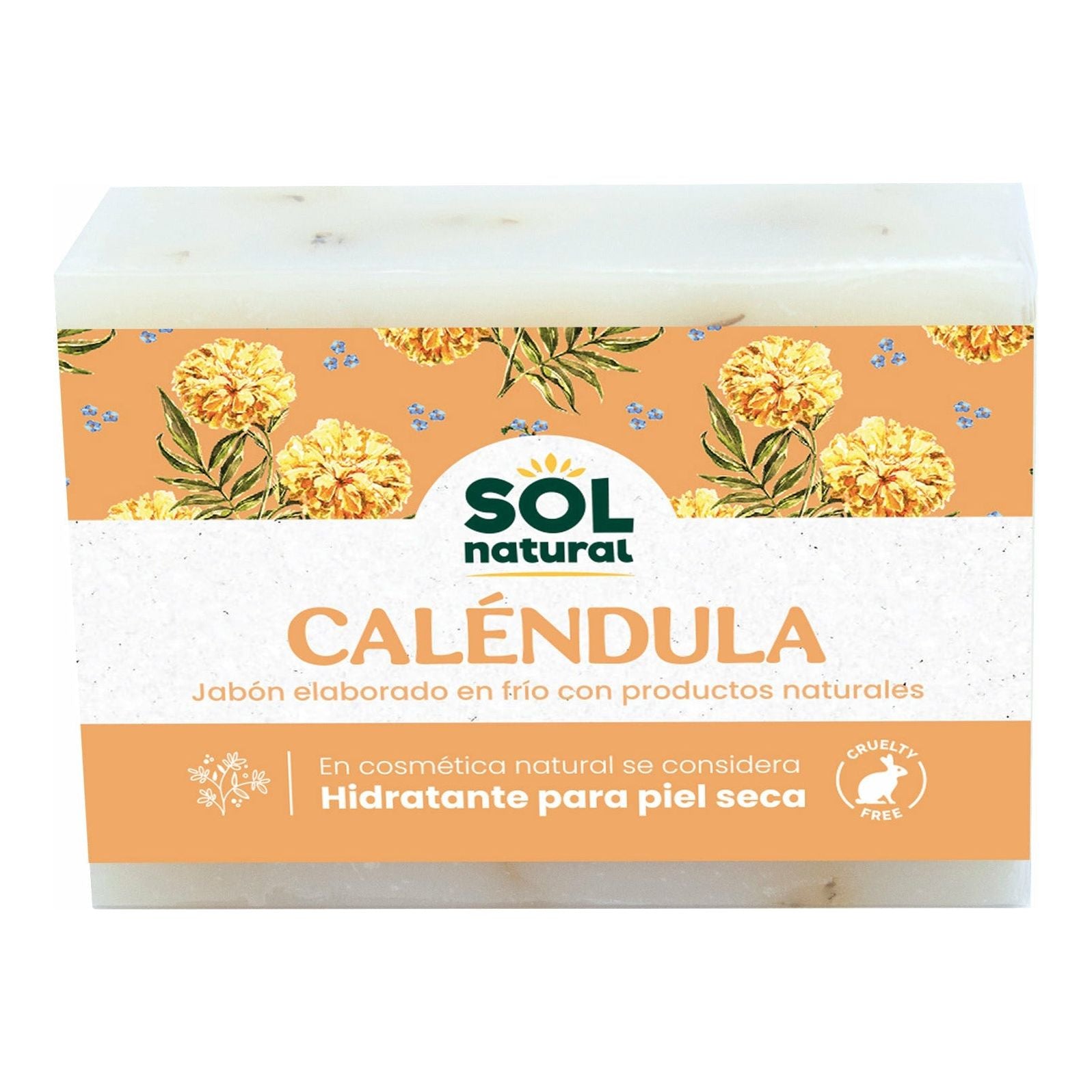 Jabon Natural de Calendula 100 gr | Sol Natural - Dietetica Ferrer