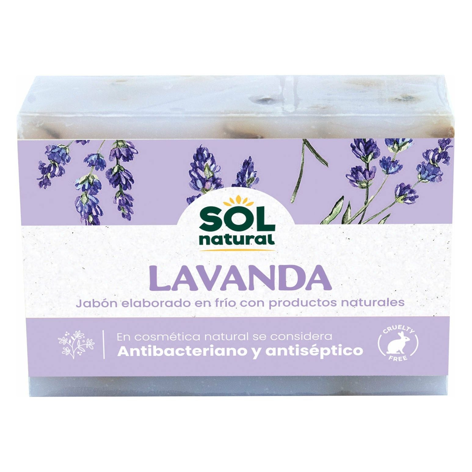 Jabon Natural de Lavanda 100 gr | Sol Natural - Dietetica Ferrer