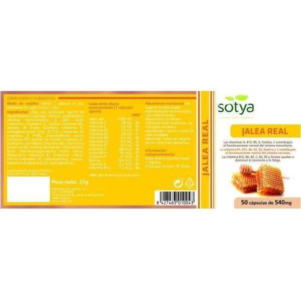 Jalea Real 50 Capsulas | Sotya - Dietetica Ferrer