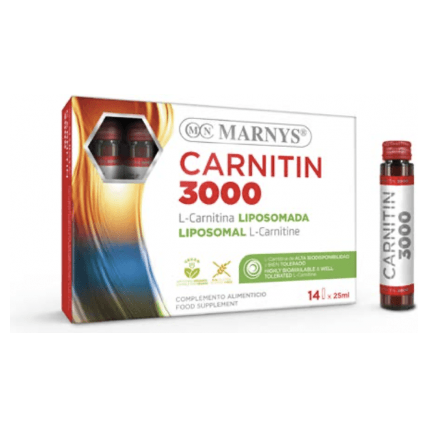 L-Carnitina 3000 14 Viales | Marnys - Dietetica Ferrer