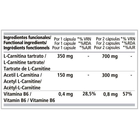L Carnitine Complex 2000 120 Capsulas | PWD Nutrition - Dietetica Ferrer
