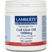 Aceite de Higado de Bacalao 1000mg 180 Capsulas | Lamberts - Dietetica Ferrer