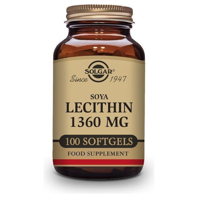 Lecitina de Soja 1360 Mg 100 cápsulas | Solgar - Dietetica Ferrer