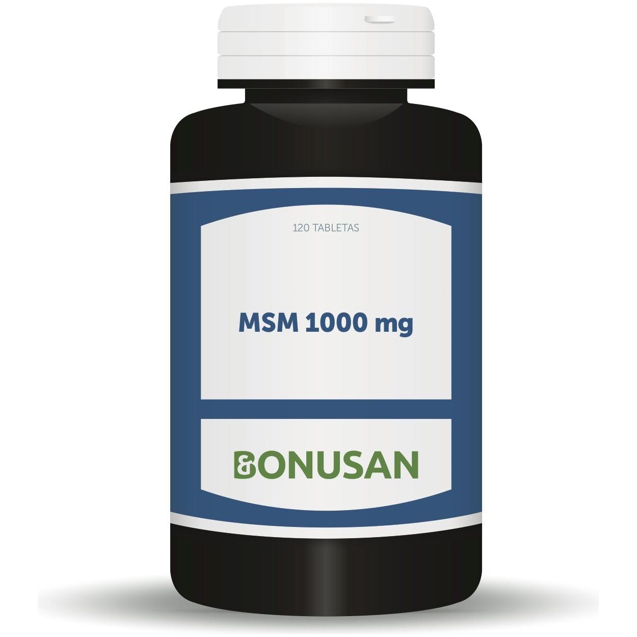 MSM 1000 mg 120 Tabletas | Bonusan - Dietetica Ferrer
