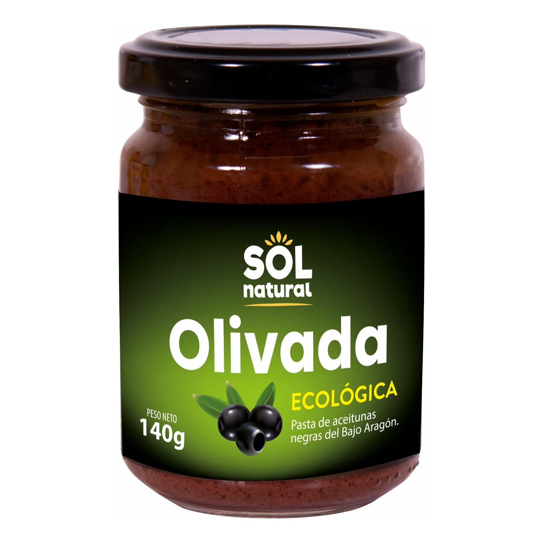 Olivada Negra Ecologica 140 gr | Sol Natural - Dietetica Ferrer