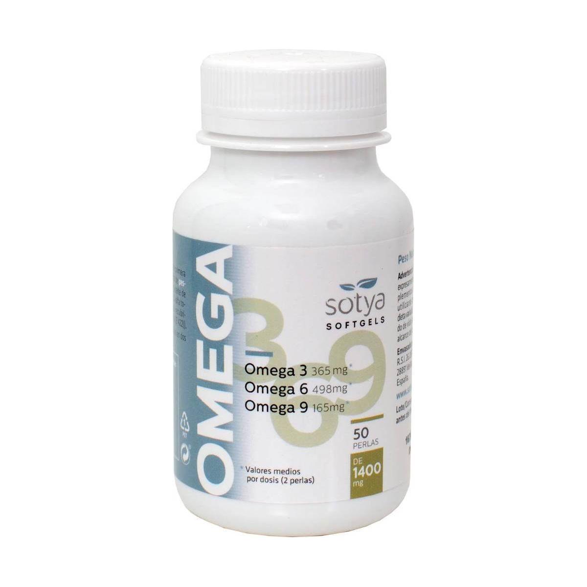 Omega 3 6 9 1400 mg 50 Perlas | Sotya - Dietetica Ferrer