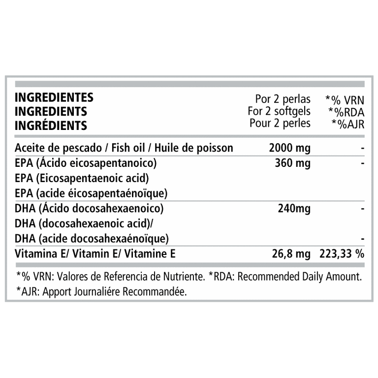 Omega 3 + Vitamina E 90 Perlas | PWD Nutrition - Dietetica Ferrer
