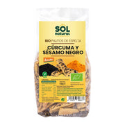Palitos de Espelta Con Curcuma y Sesamo Negro Bio 150 gr | Sol Natural - Dietetica Ferrer