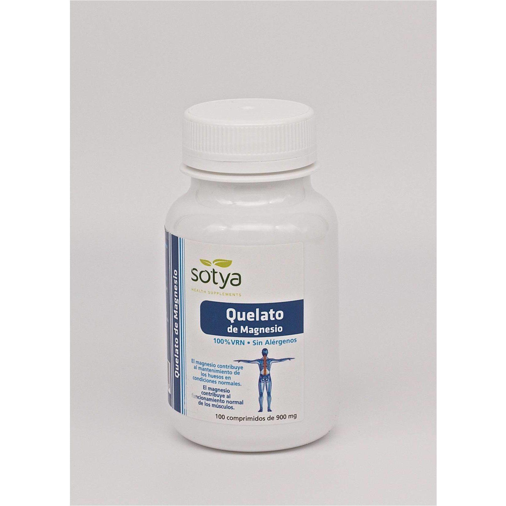 Quelato de Magnesio 100 Comprimidos | Sotya - Dietetica Ferrer