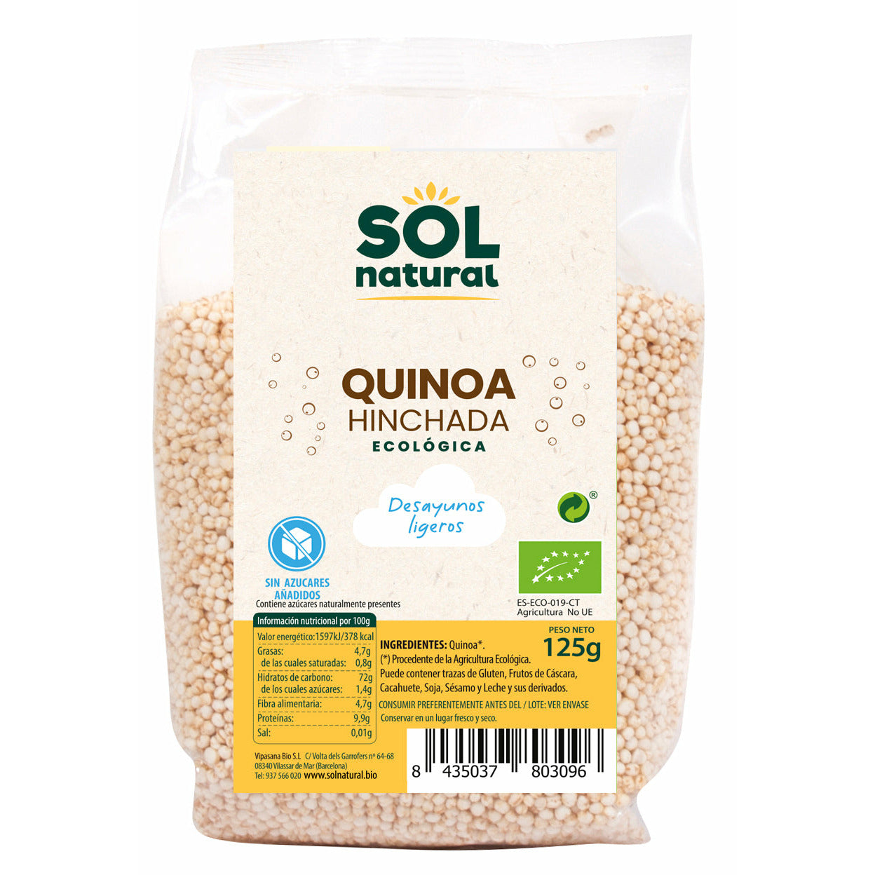 Quinoa hinchada granero integral