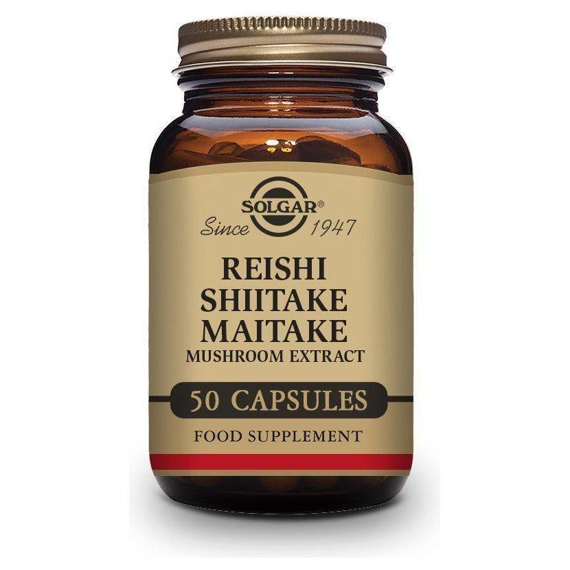 Reishi Shiitake Maitake 50 Capsulas | Solgar - Dietetica Ferrer