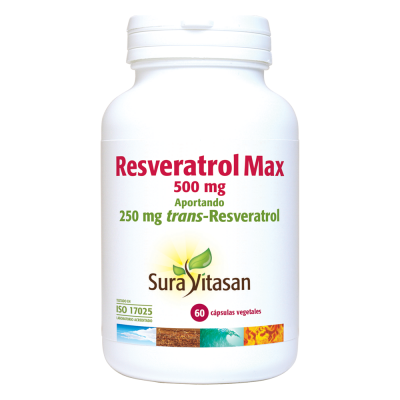 Resveratrol Max 60 Cápsulas | Sura Vitasan - Dietetica Ferrer