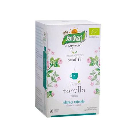 Sanaflor Infusion Tomillo Bio 20 bolsitas | Santiveri - Dietetica Ferrer