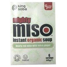 Sopa de Miso Con Tofu y Jengibre Bio 6 Unidades | King Soba - Dietetica Ferrer