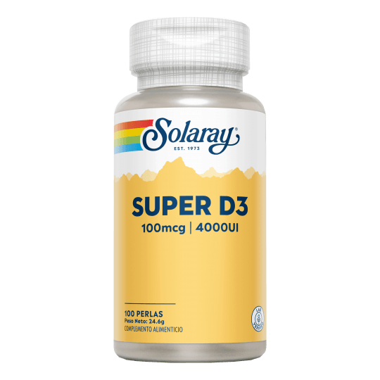 Super D3 4000 Ui 100 Perlas | Solaray - Dietetica Ferrer