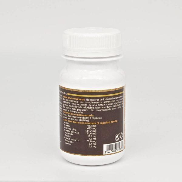 Te Verde con Te Rojo y Piña 500 mg 60 Capsulas | Sotya - Dietetica Ferrer