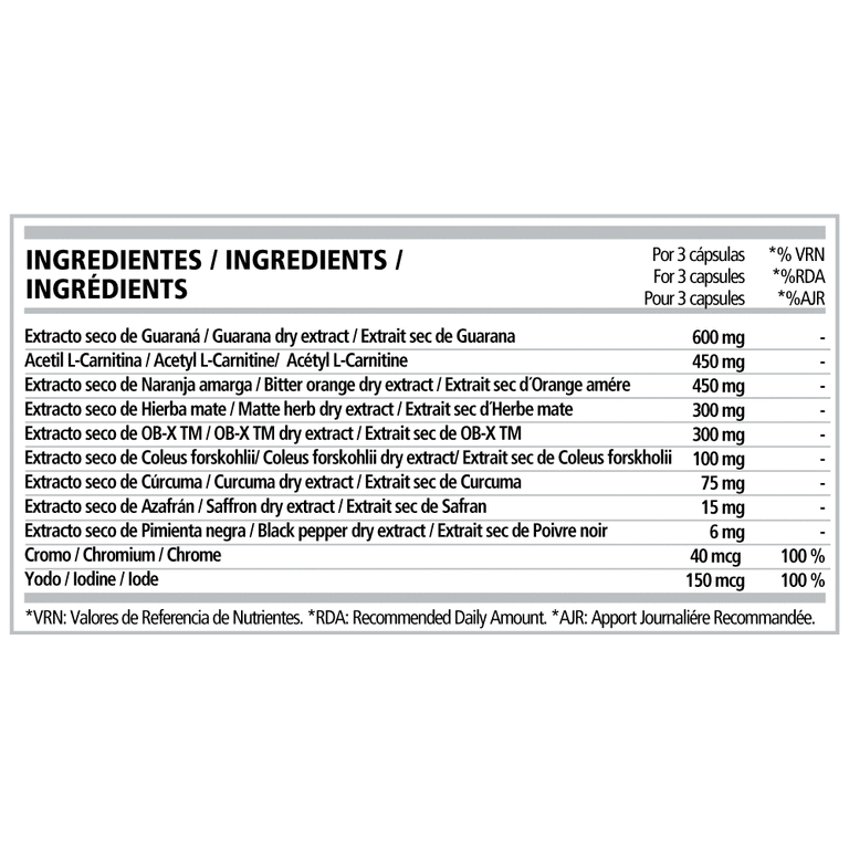 TF1 Thermo Burner 90 Capsulas | PWD Nutrition - Dietetica Ferrer