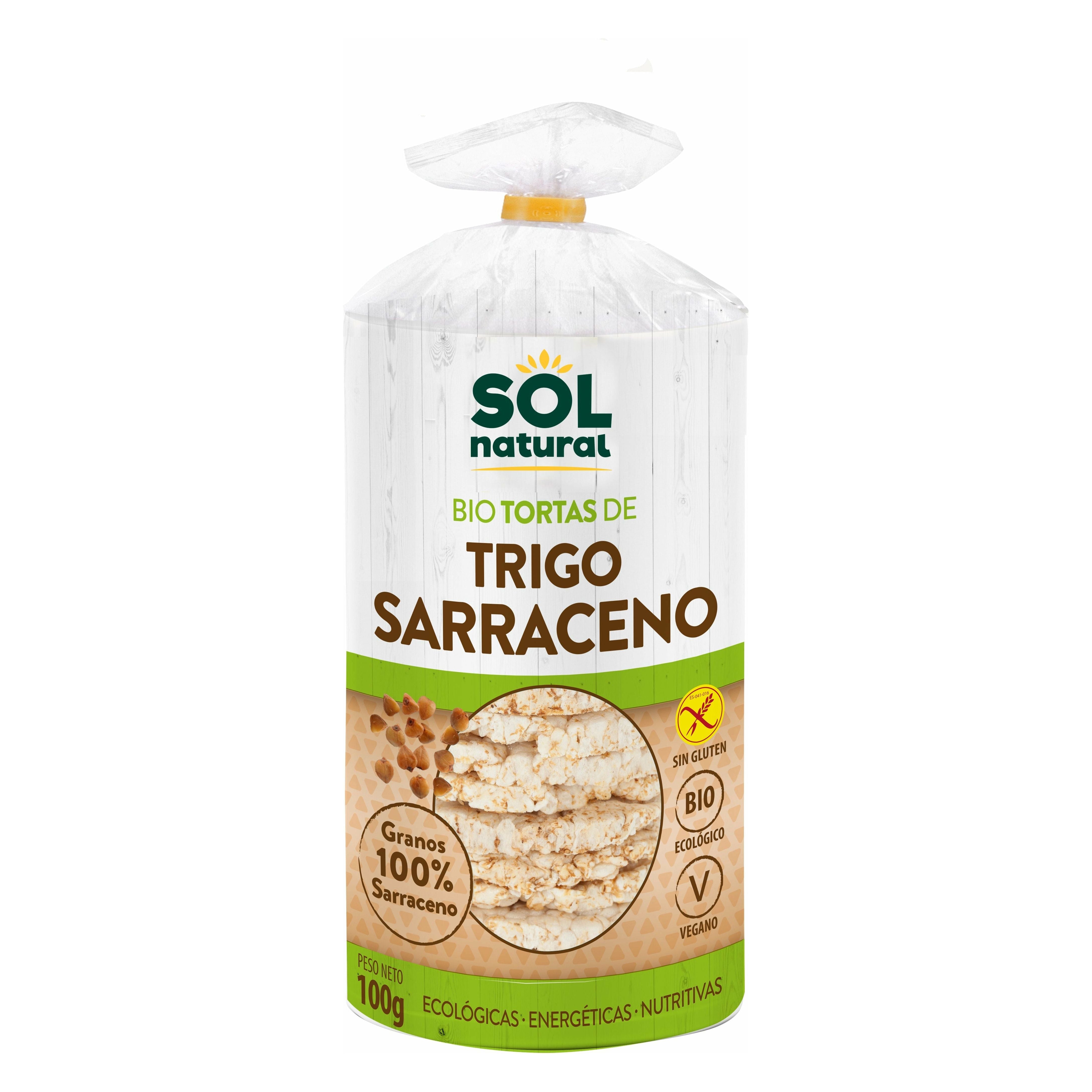 Tortas de Trigo Sarraceno Bio 100 gr | Sol Natural - Dietetica Ferrer
