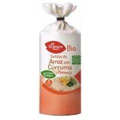 Tortitas de Arroz con Curcuma y Pimienta Bio 115 gr | El Granero Integral - Dietetica Ferrer