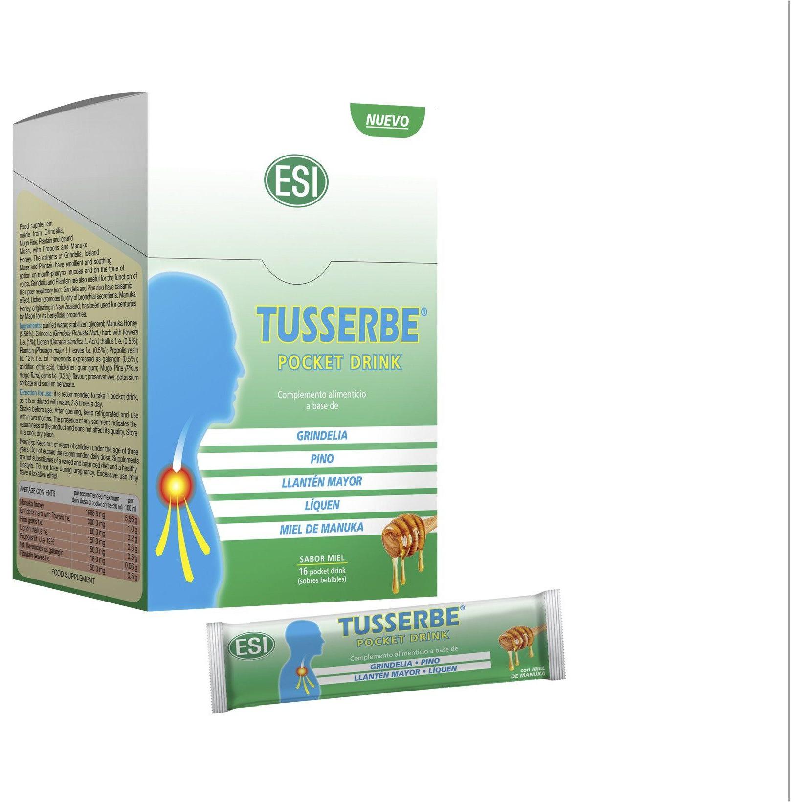 Tusserbe Pocket Drink 16 Sobres | Trepat Diet - Dietetica Ferrer