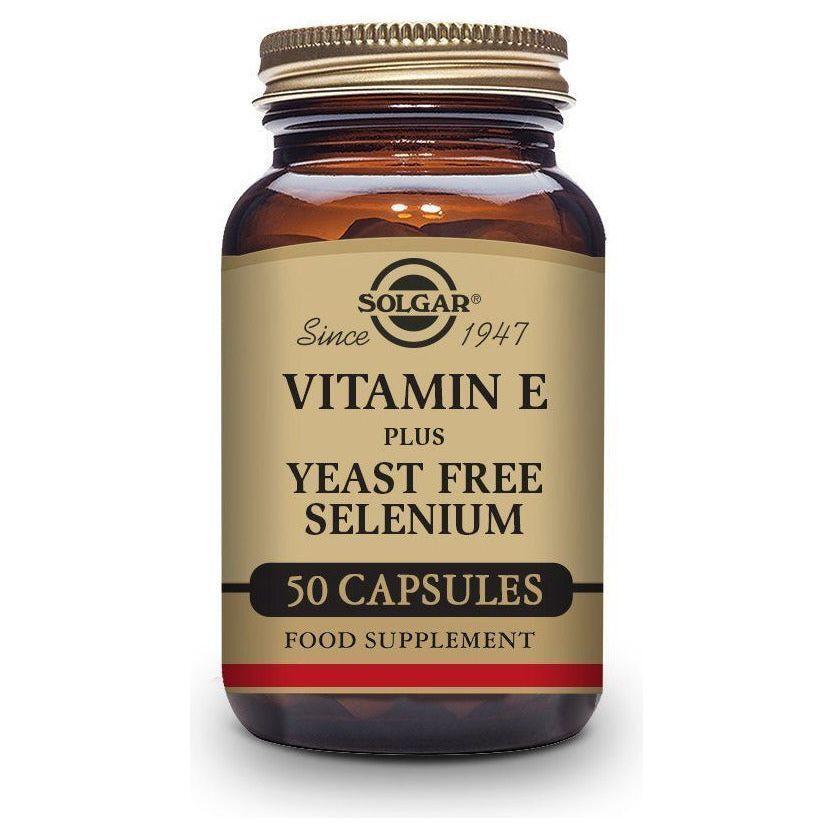 Vitamin E With Yeast Free Selenium 50 Capsulas | Solgar - Dietetica Ferrer
