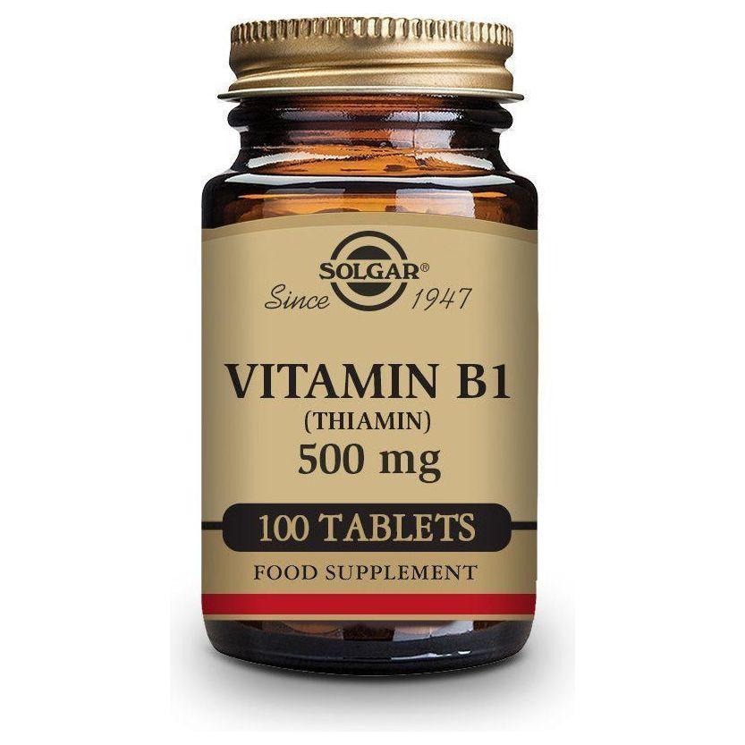 Vitamina B1 500 Mg (Tiamina) 100 Comprimidos | Solgar - Dietetica Ferrer