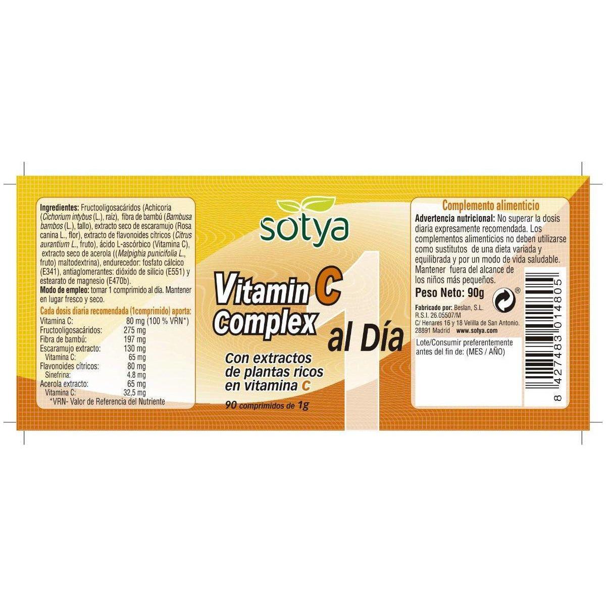 Vitamina C Complex 90 Comprimidos | Sotya - Dietetica Ferrer