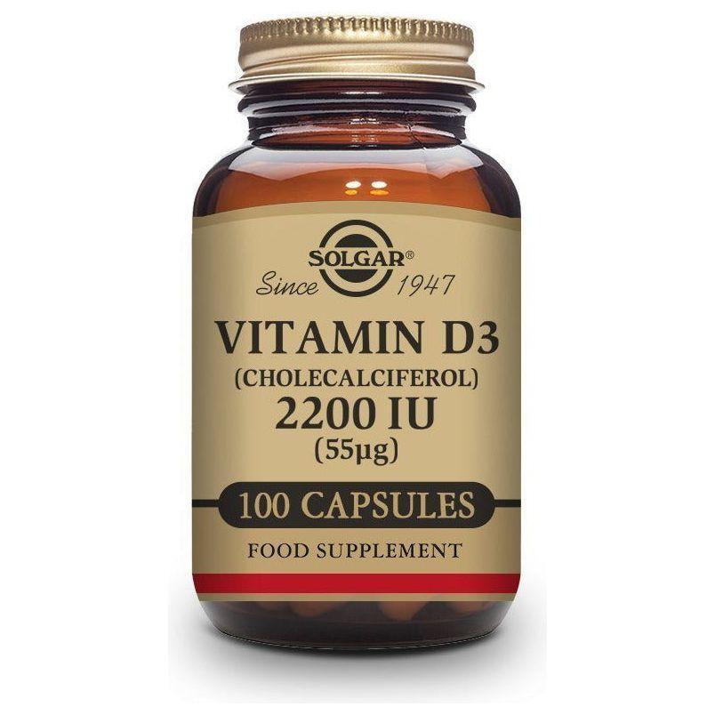 Vitamina D3 2200 Ui 55 µg | Solgar - Dietetica Ferrer