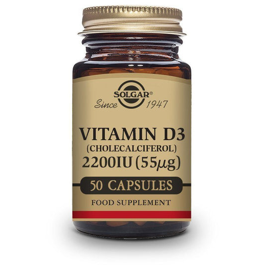 Vitamina D3 2200 Ui 55 µg | Solgar - Dietetica Ferrer
