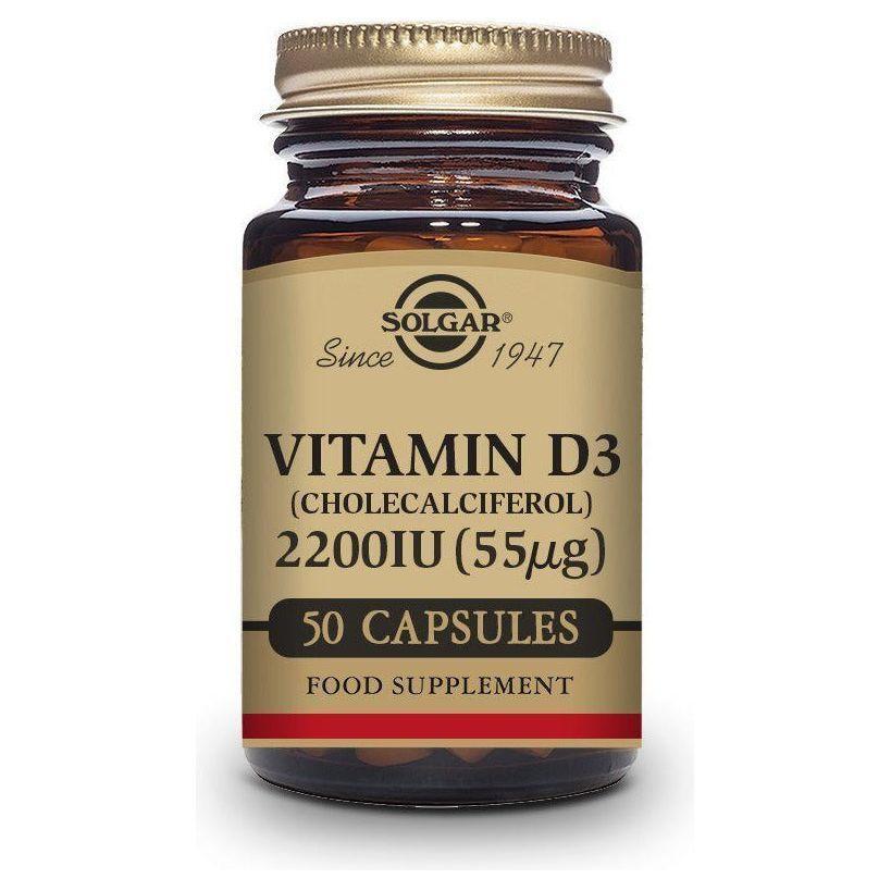 Vitamina D3 2200 Ui 55 µg | Solgar - Dietetica Ferrer
