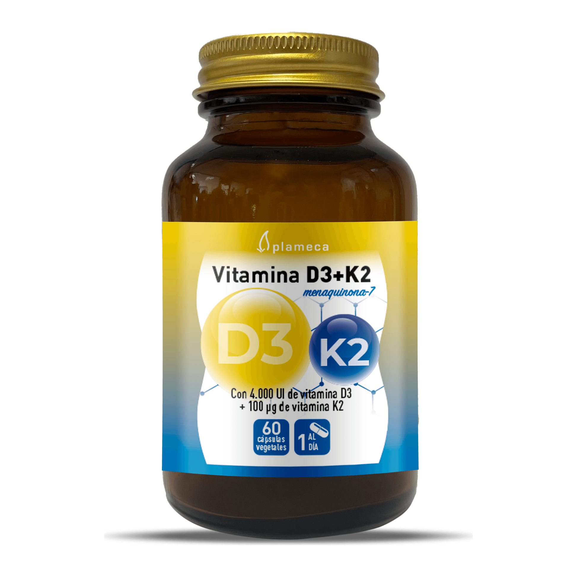 Vitamina D3 K2 60 Cápsulas | Plameca - Dietetica Ferrer