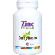 Zinc PVH Quelado 100 Capsulas | Sura Vitasan - Dietetica Ferrer