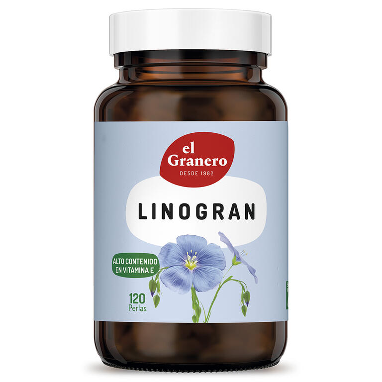 Linogran Aceite de Lino 120 Perlas | El Granero Integral - Dietetica Ferrer