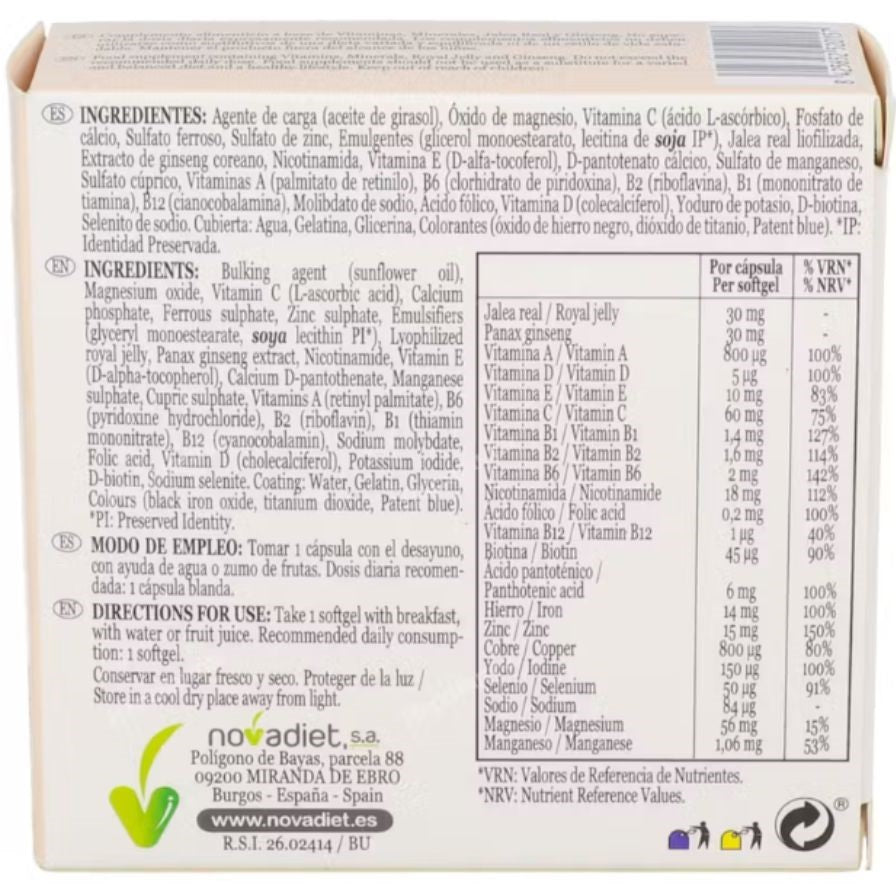 Vitalmas Multi 30 cápsulas | Novadiet - Dietetica Ferrer