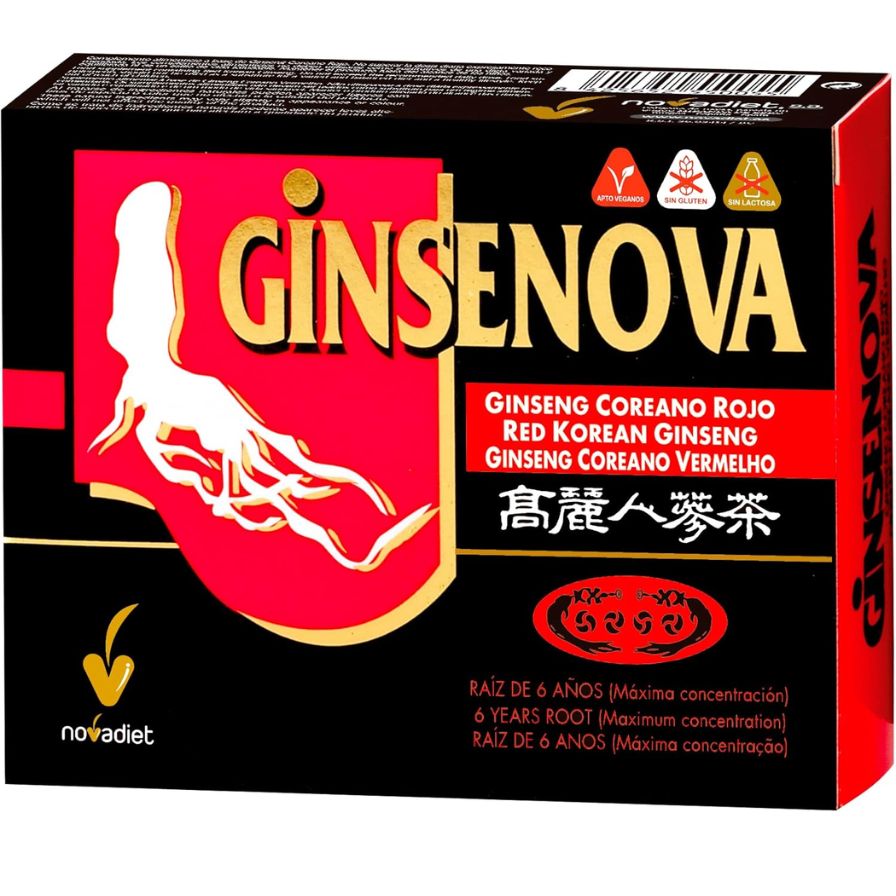 Ginsenova 60 cápsulas | Novadiet - Dietetica Ferrer