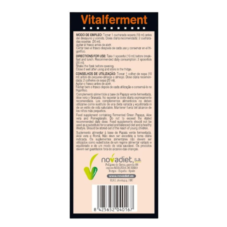 Vitalferment 250 ml | Novadiet - Dietetica Ferrer