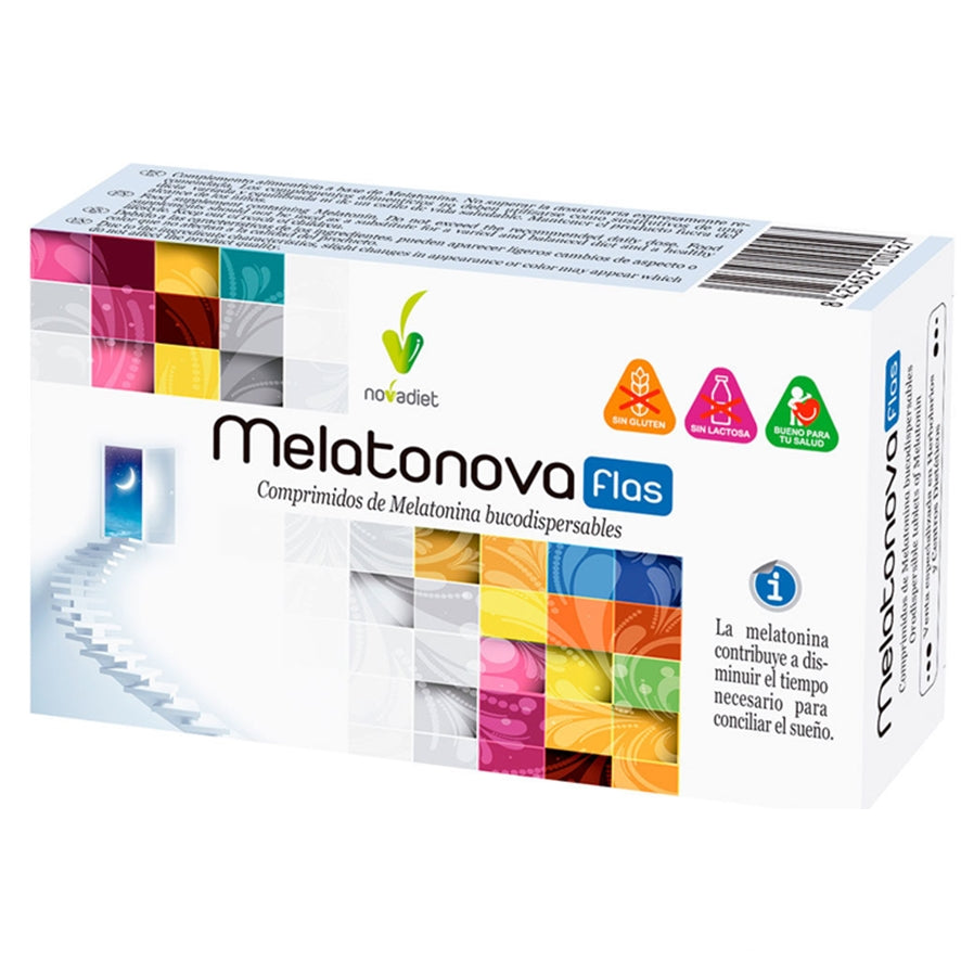 Melatonova Flas 30 comprimidos | Novadiet - Dietetica Ferrer