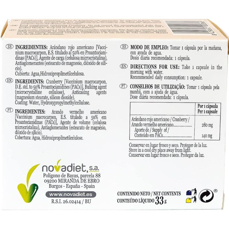 Cisnova Plus 60 cápsulas | Novadiet - Dietetica Ferrer