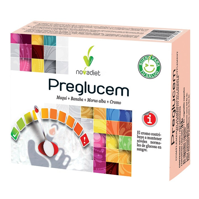 Preglucem 60 cápsulas | Novadiet - Dietetica Ferrer