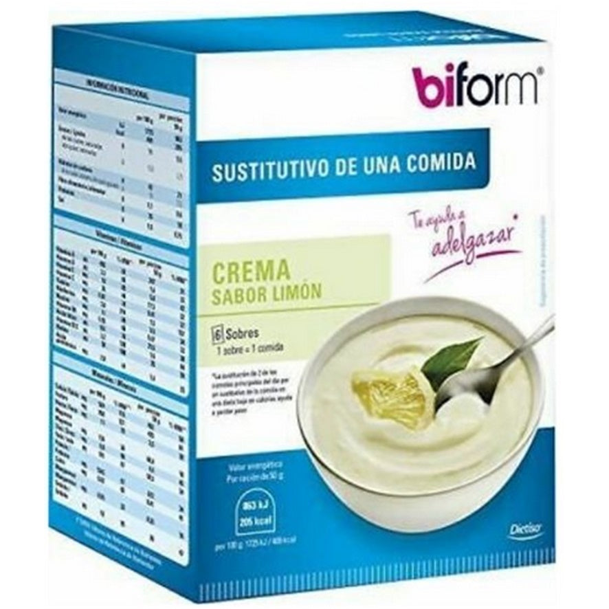 Crema Limón 6 Sobres | Biform - Dietetica Ferrer